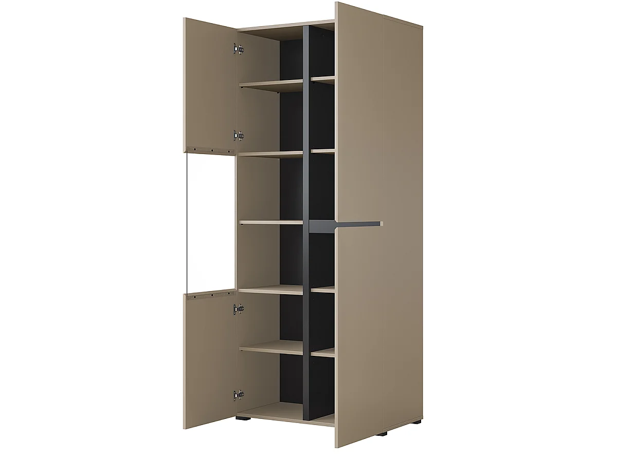 Vaisselier 2 portes Lilia Taupe