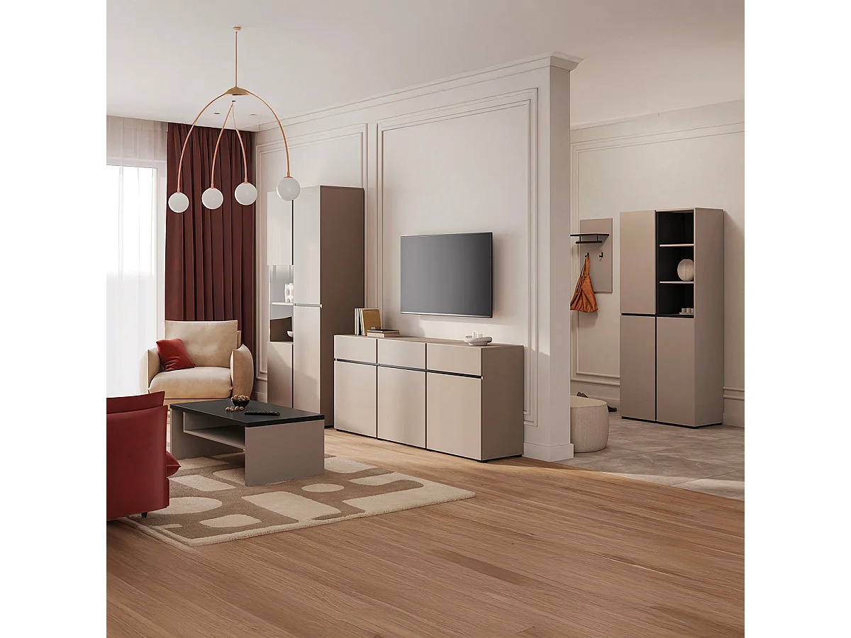 Credenza 2 ante Lilia taupe 183,5cm