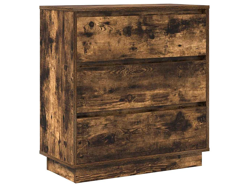 Table de chevet avec tiroir Chêne fumé 71 x 34,5 x 75 cm