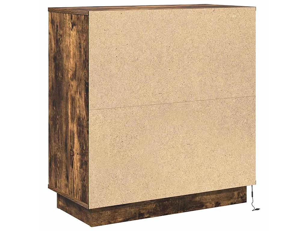 Table de chevet avec tiroir Chêne fumé 71 x 34,5 x 75 cm