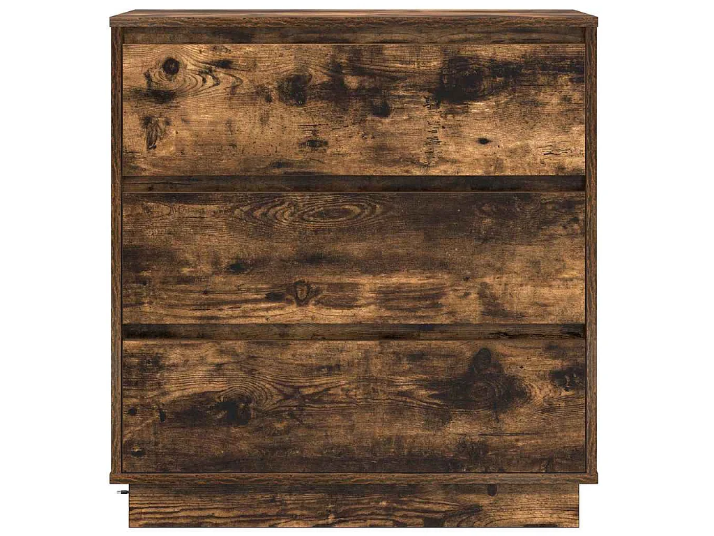 Table de chevet avec tiroir Chêne fumé 71 x 34,5 x 75 cm