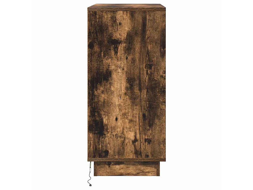 Table de chevet avec tiroir Chêne fumé 71 x 34,5 x 75 cm