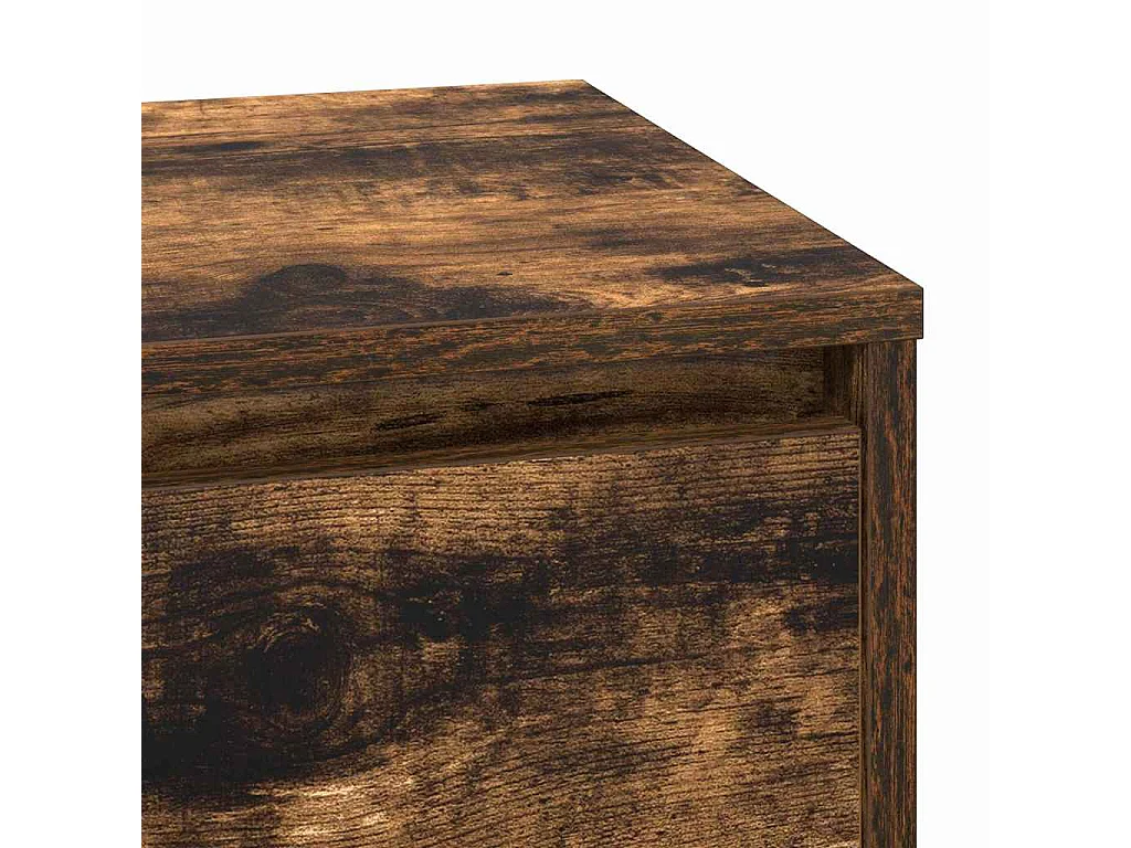 Table de chevet avec tiroir Chêne fumé 71 x 34,5 x 75 cm