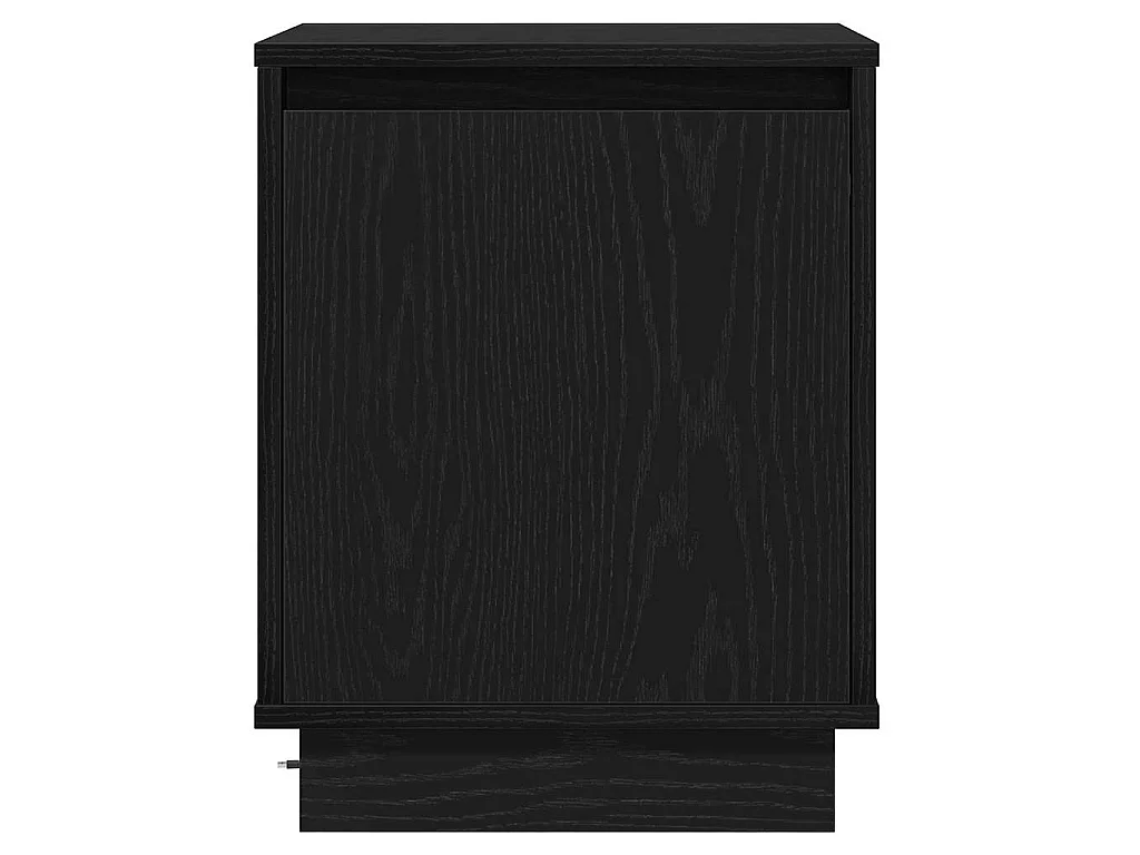 Armario de Noche Negro 39 x 34.5 x 50 cm Madera contrachapada