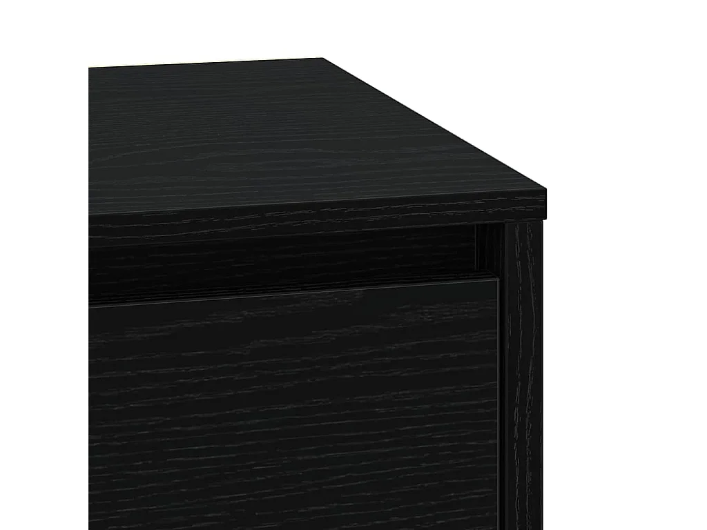Armario de Noche Negro 39 x 34.5 x 50 cm Madera contrachapada
