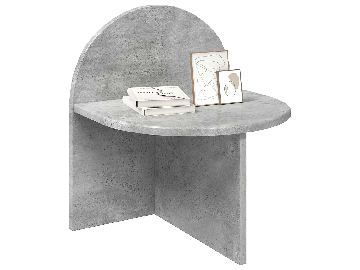 Table de chevet 2 pièces Gris béton 40 x 35,5 x 45,5 cm