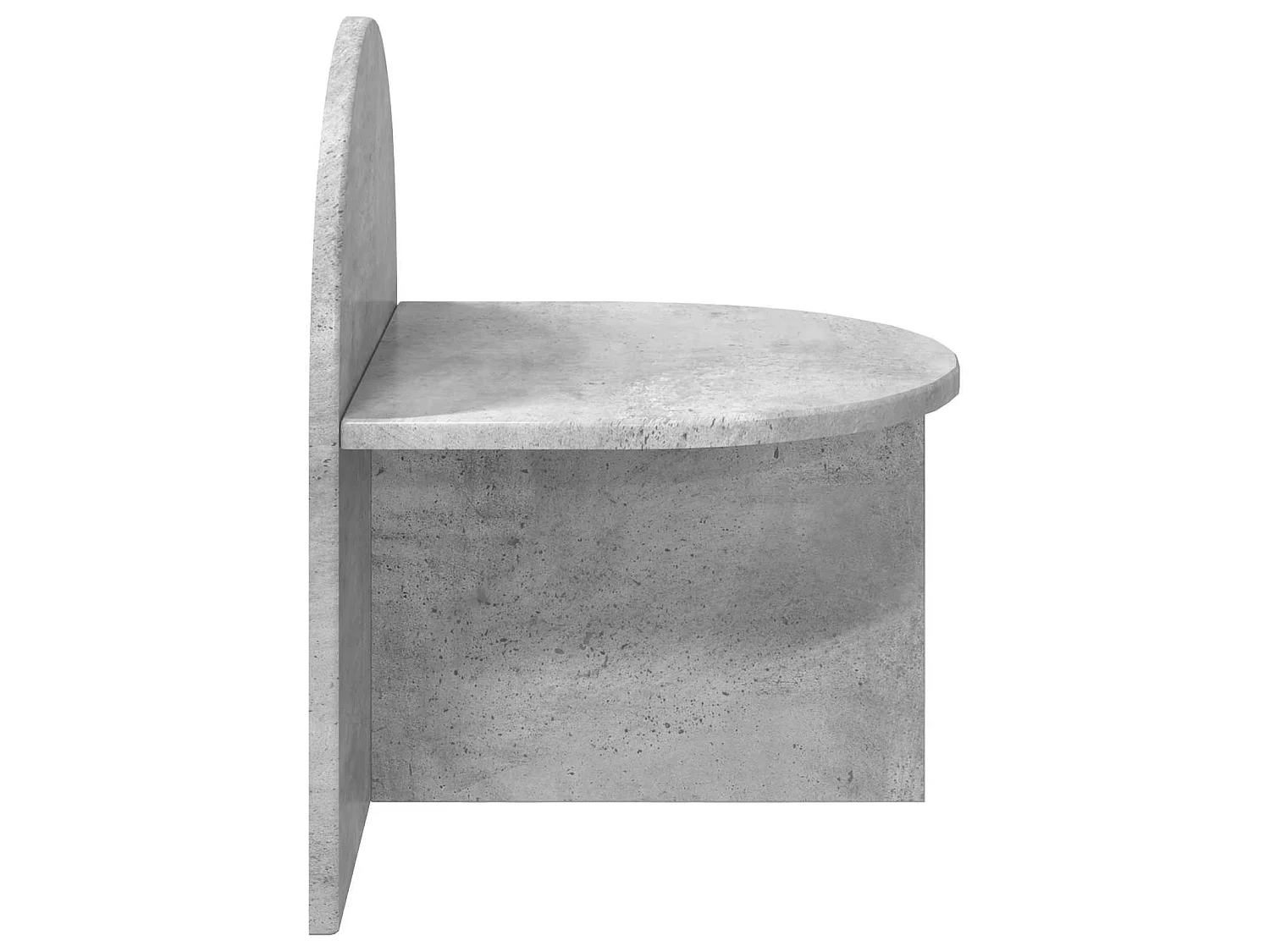 Table de chevet 2 pièces Gris béton 40 x 35,5 x 45,5 cm