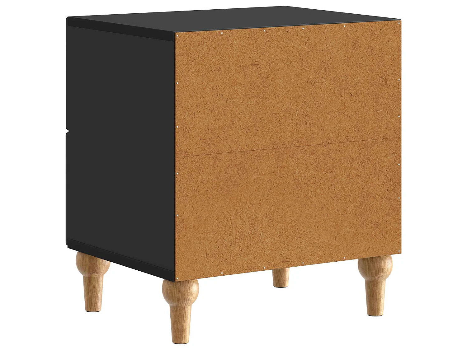 Table de chevet Noir 43 x 34,5 x 48 cm Bois d'ingénierie