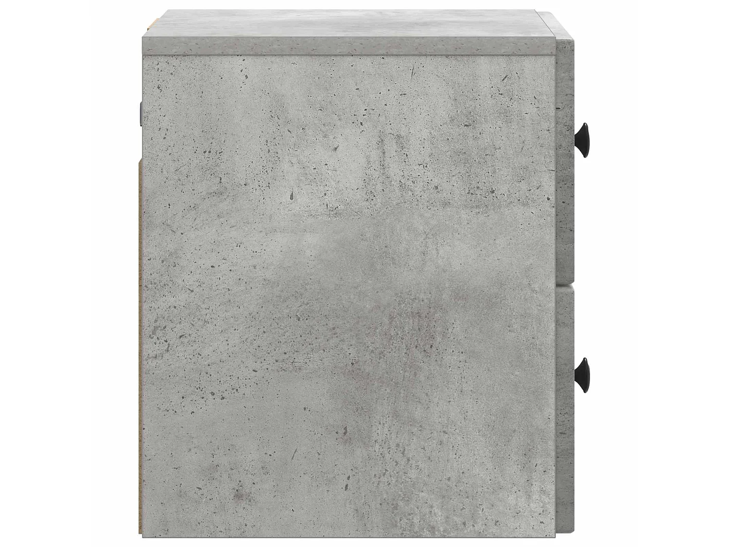 Table de chevet mural 2 pièces Gris béton 33 x 34,5 x 40 cm