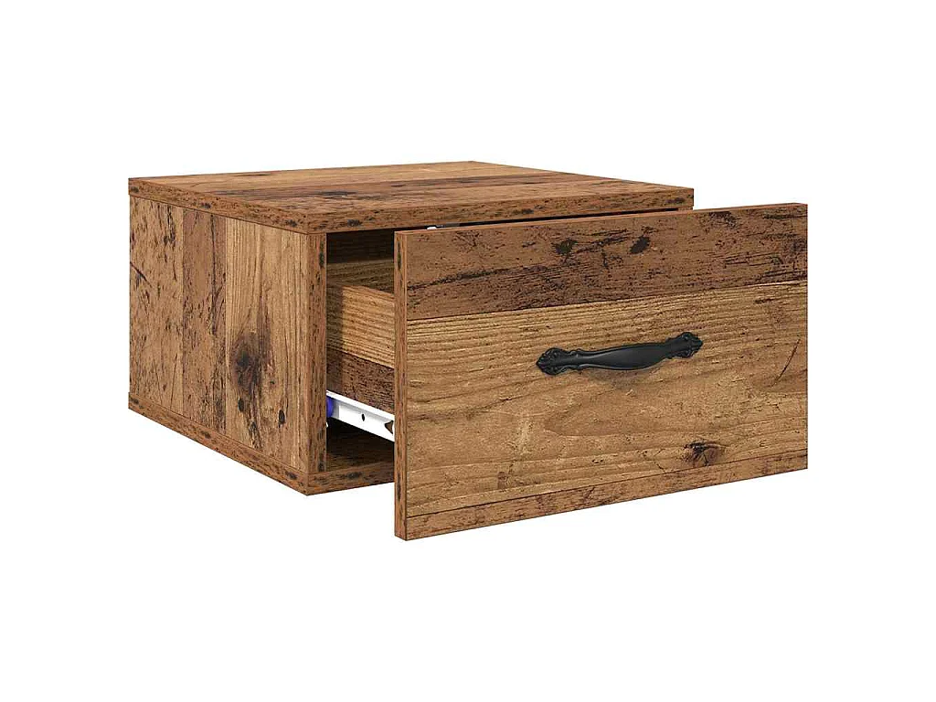 Table de chevet Bois ancien 35 x 35 x 20 cm Bois d'ingénierie
