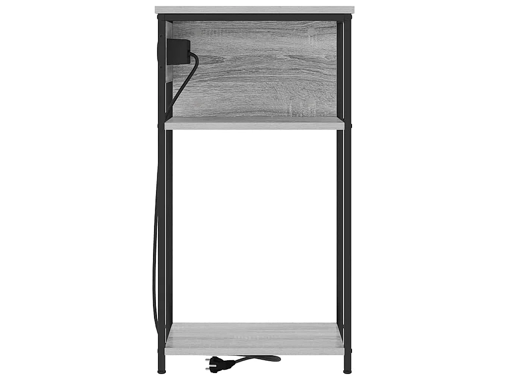 Armario de Noche Gris sonoma 41 x 28 x 76 cm