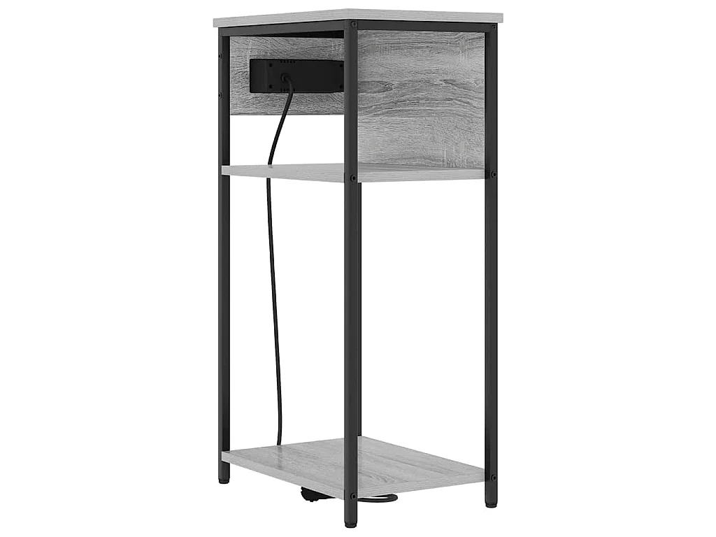 Armario de Noche Gris sonoma 41 x 28 x 76 cm