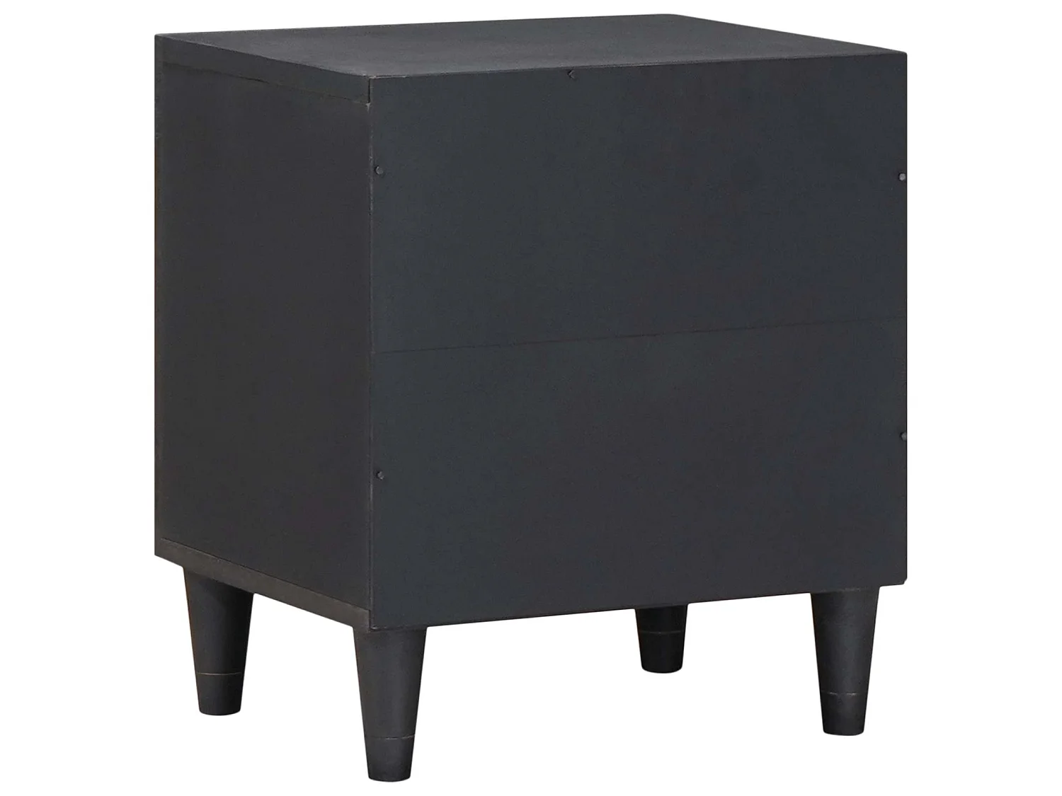 Cabinet de noche con puerta 2 piezas Negro 40 x 33 x 46 cm