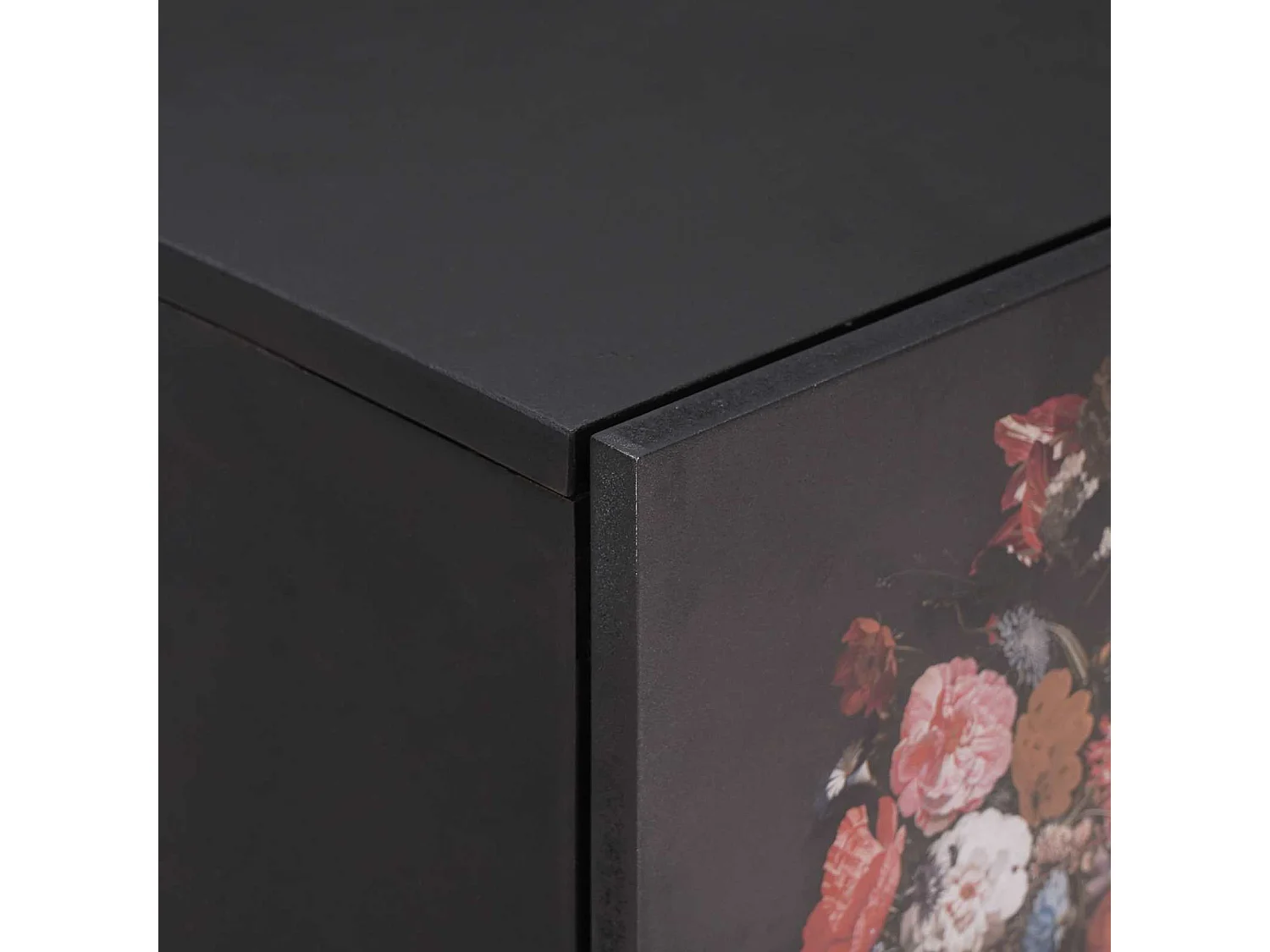 Cabinet de noche con puerta 2 piezas Negro 40 x 33 x 46 cm