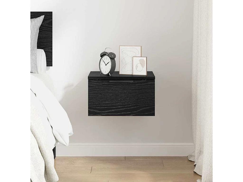 Table de chevet Chêne noir 34 x 30 x 20 cm Bois d'ingénierie