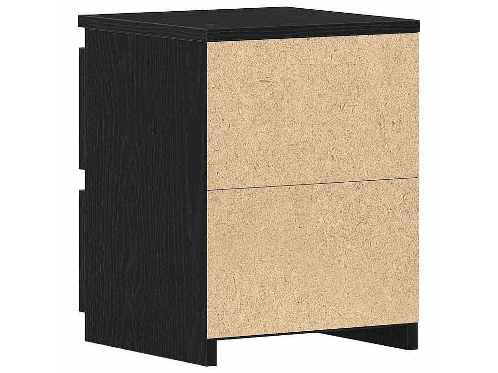 Table de chevet Chêne noir 30 x 30 x 40 cm Bois d'ingénierie