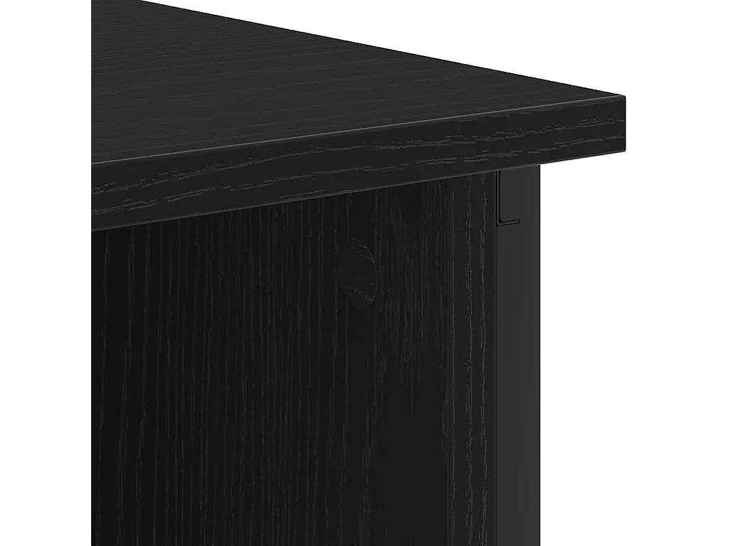 Armario de Noche 2 piezas Roble negro 38 x 31 x 61 cm