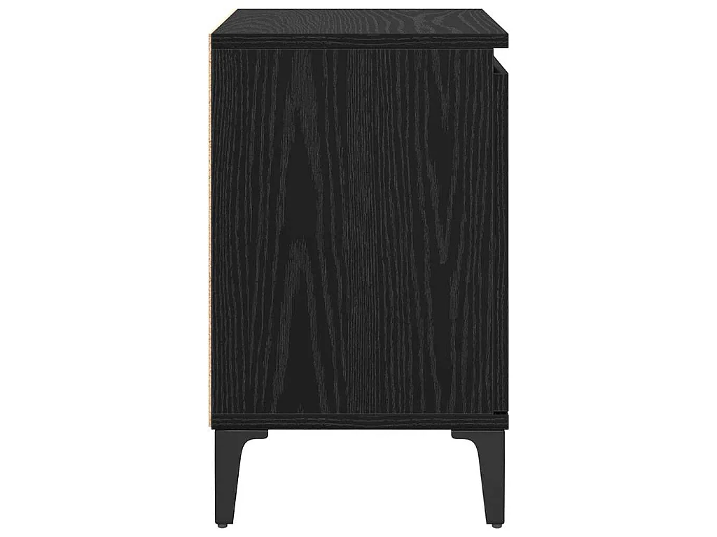 Armario de Noche Roble negro 40 x 30 x 50 cm