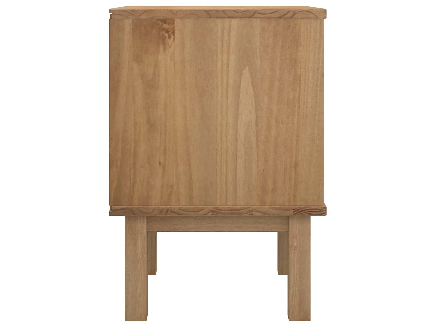 Table de chevet OTTA Noir 45 x 39 x 57 cm Bois de pin massif