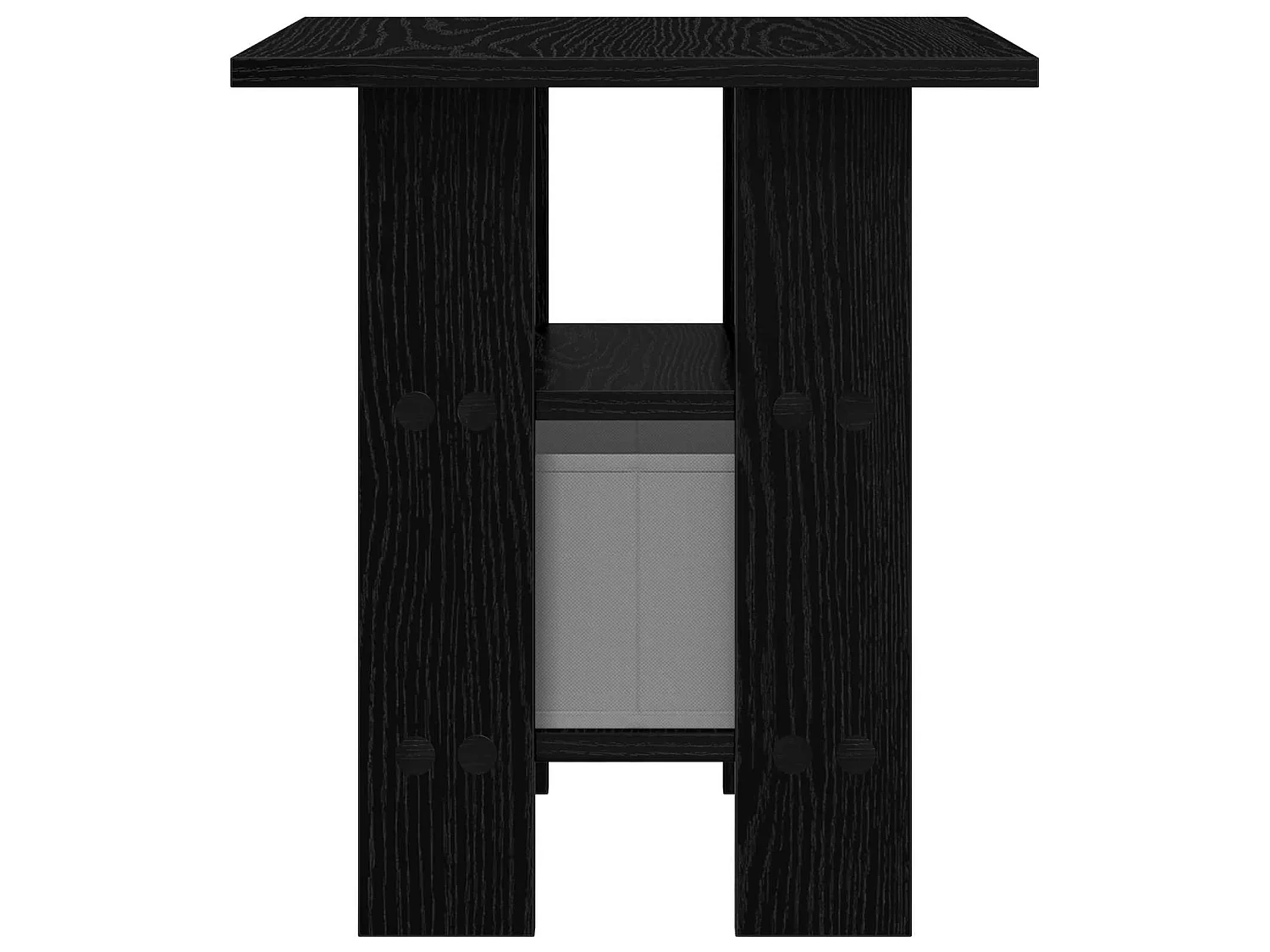 Table de chevet avec tiroir 2 pièces Chêne noir 41 x 40 x 45 cm