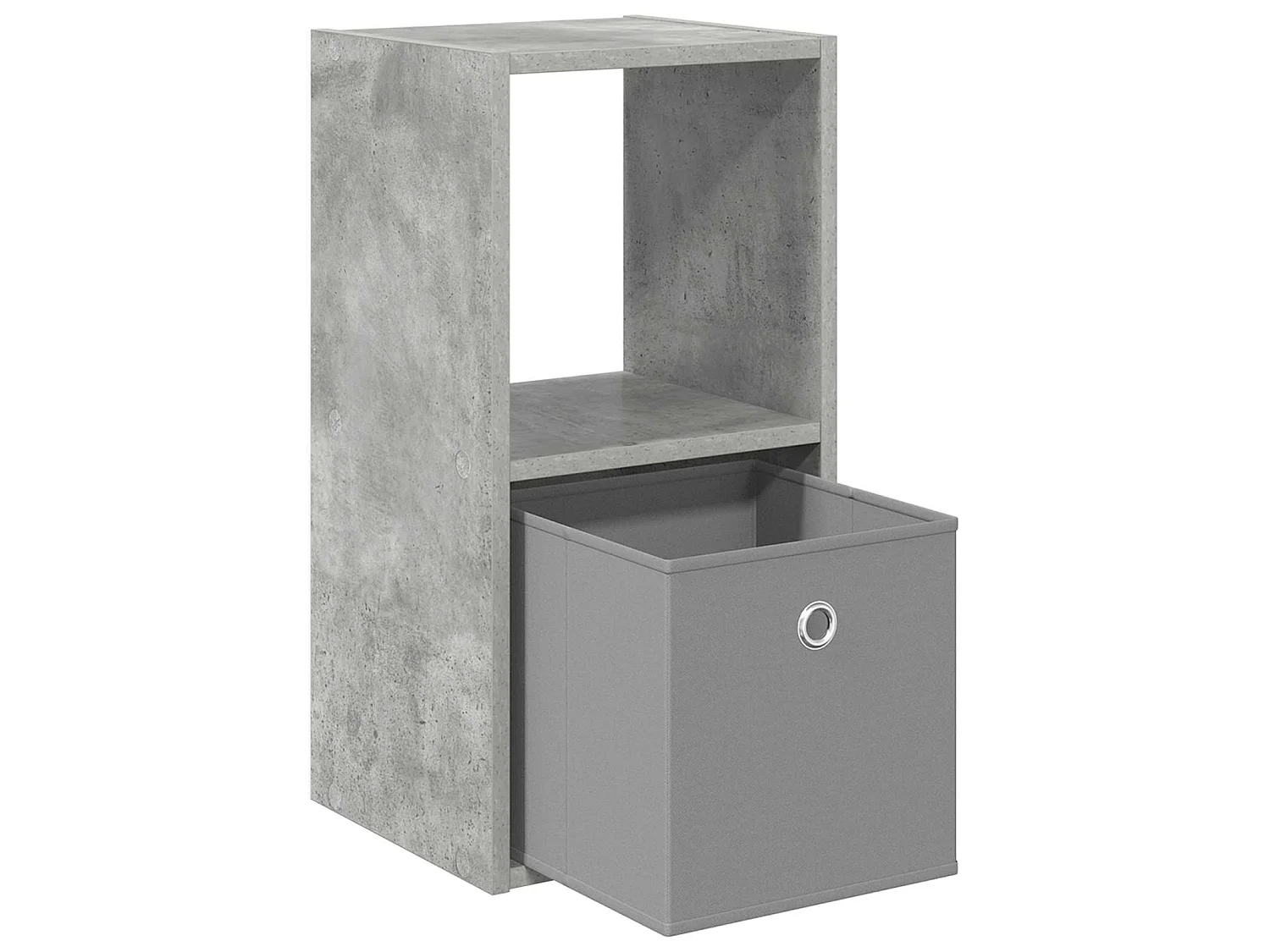 Table de chevet avec tiroir Gris béton 30,5 x 27 x 59,5 cm