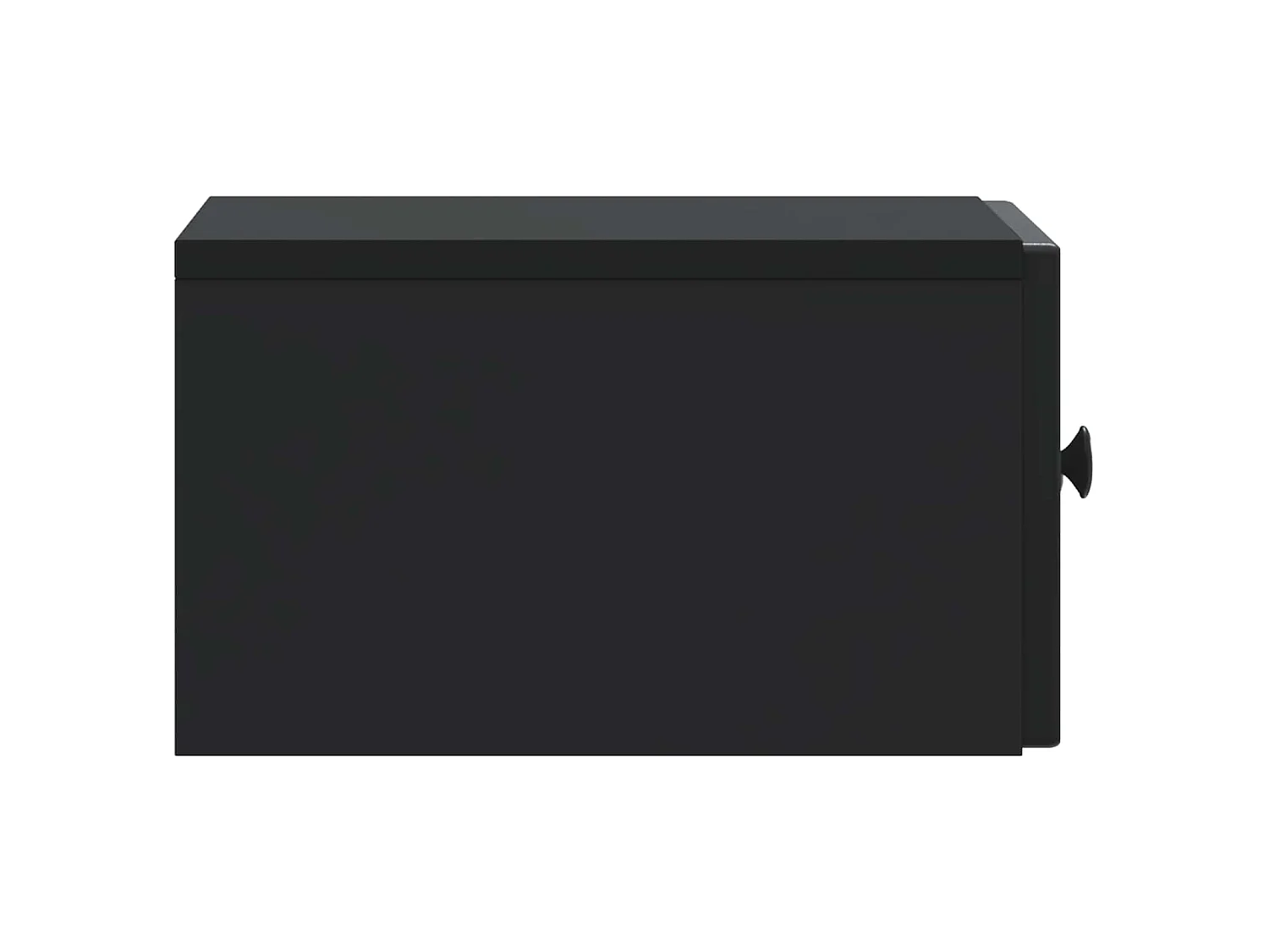 Table de chevet mural avec tiroir Noir 33 x 34,5 x 20 cm