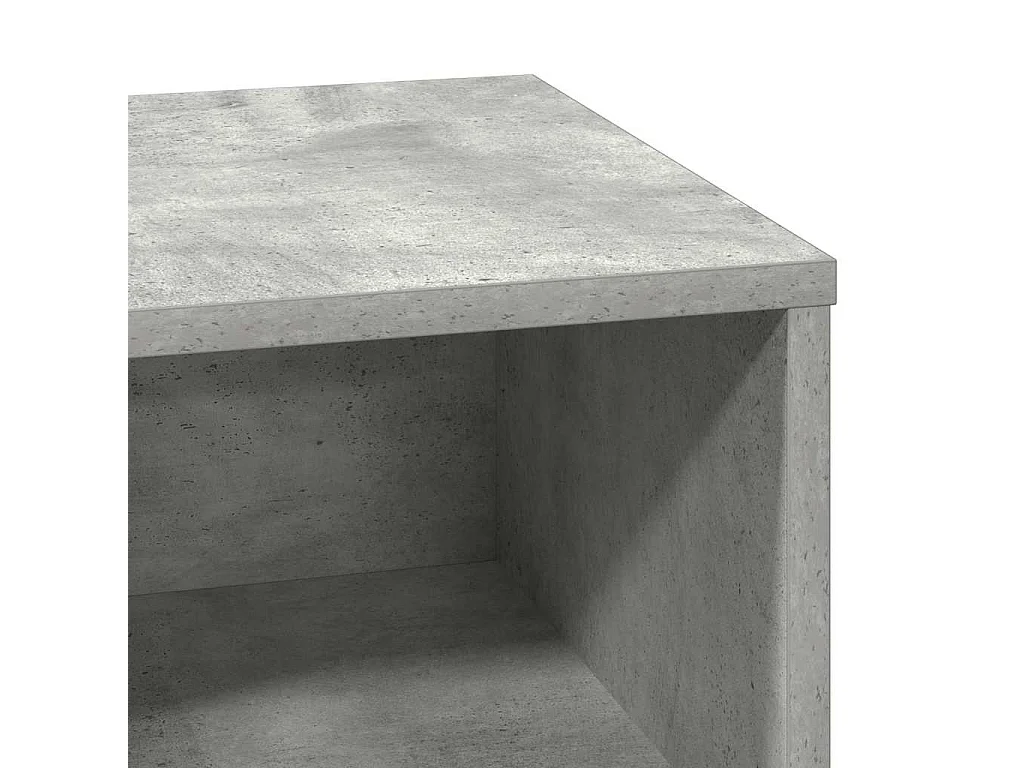 Armario de Noche con cajón con Gris hormigón 50 x 34.5 x 50 cm.