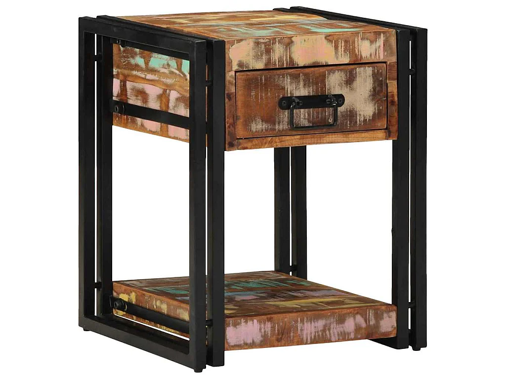Table de chevet avec tiroir Multicolore 40 x 40 x 50 cm