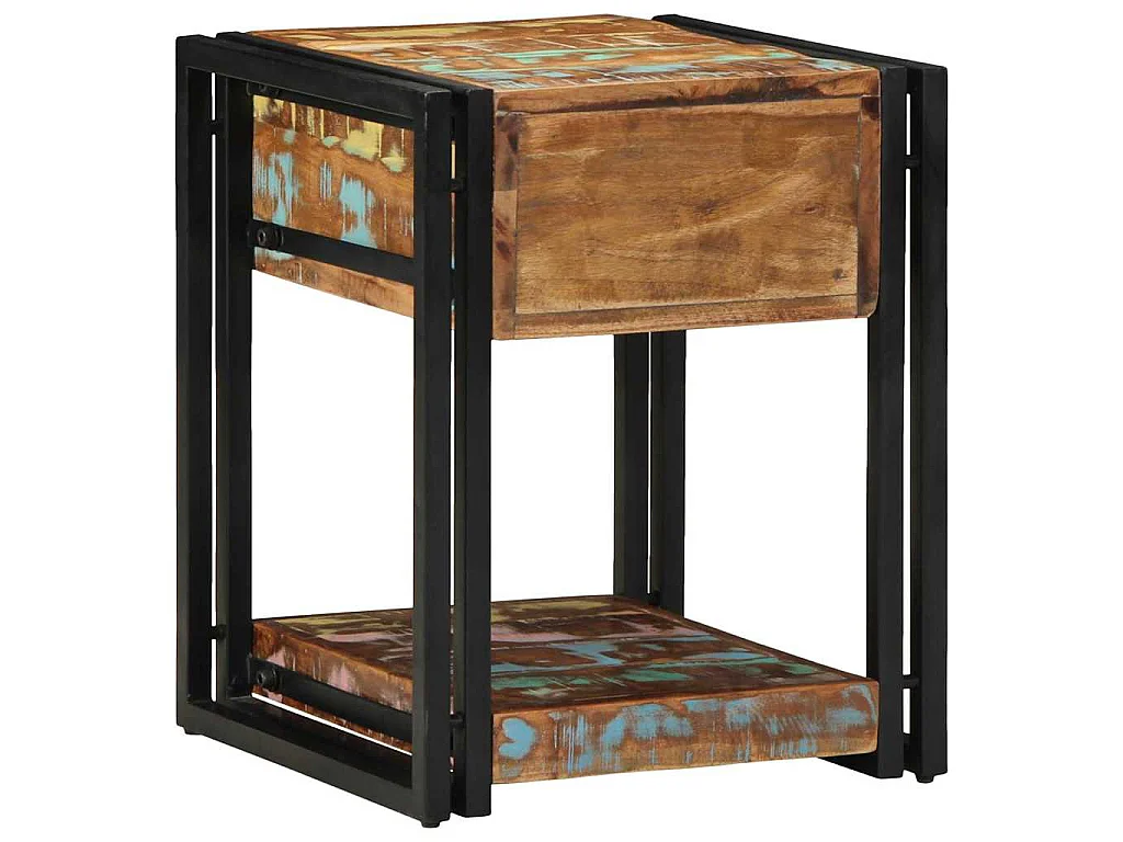 Table de chevet avec tiroir Multicolore 40 x 40 x 50 cm