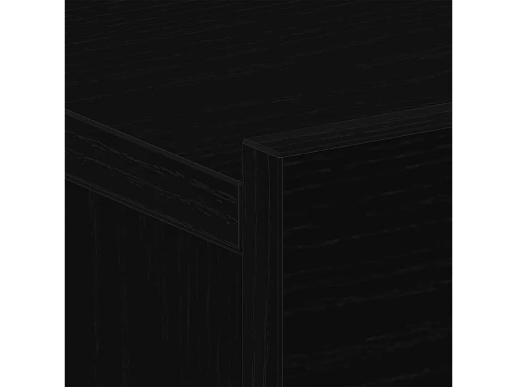 Armario de Noche con cajón Roble negro 40 x 30 x 30 cm