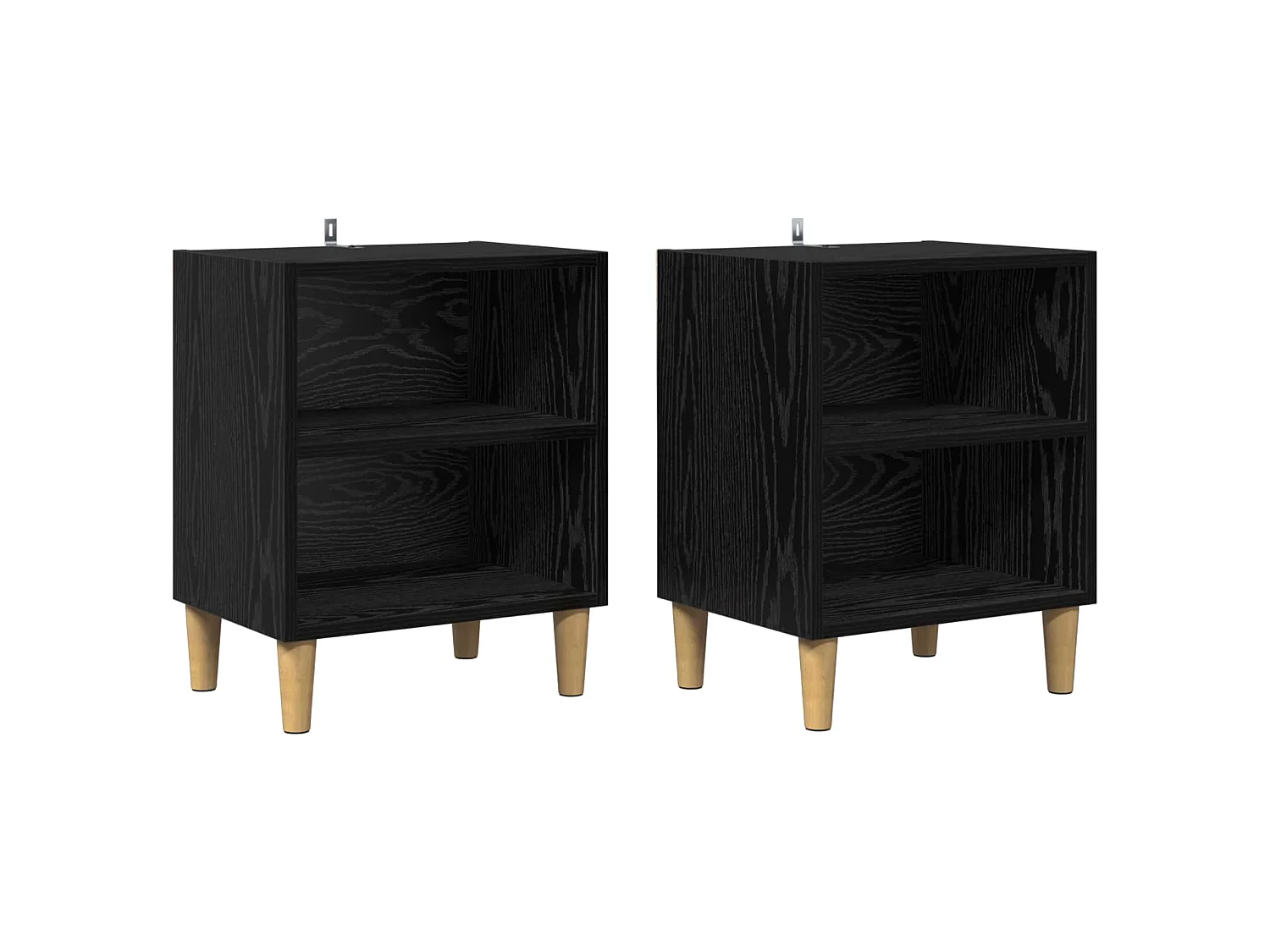Mueble cama 2 piezas Roble Negro 40 x 30 x 50 cm