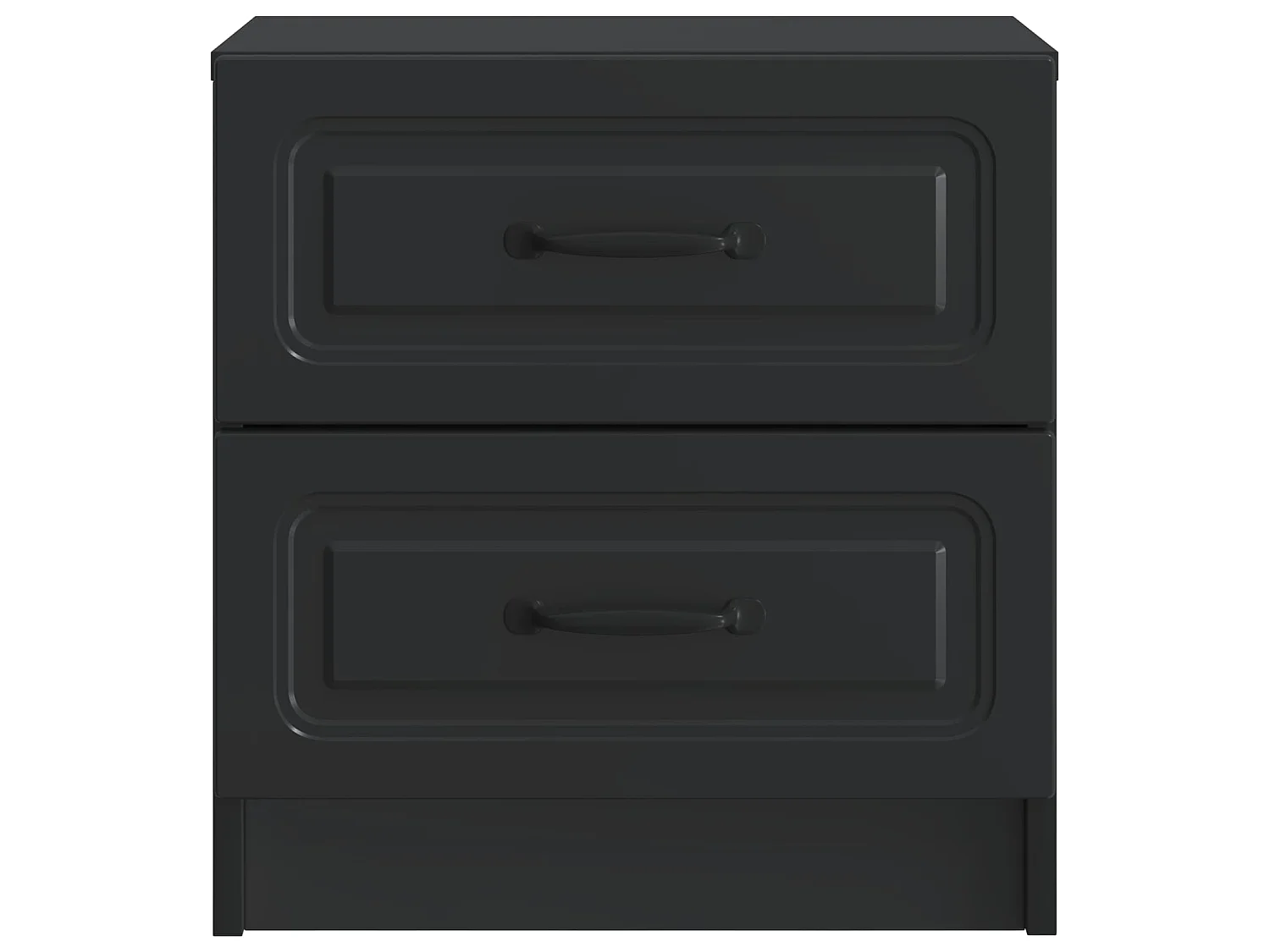 Table de chevet Noir 43 x 34,5 x 44,5 cm Bois d'ingénierie