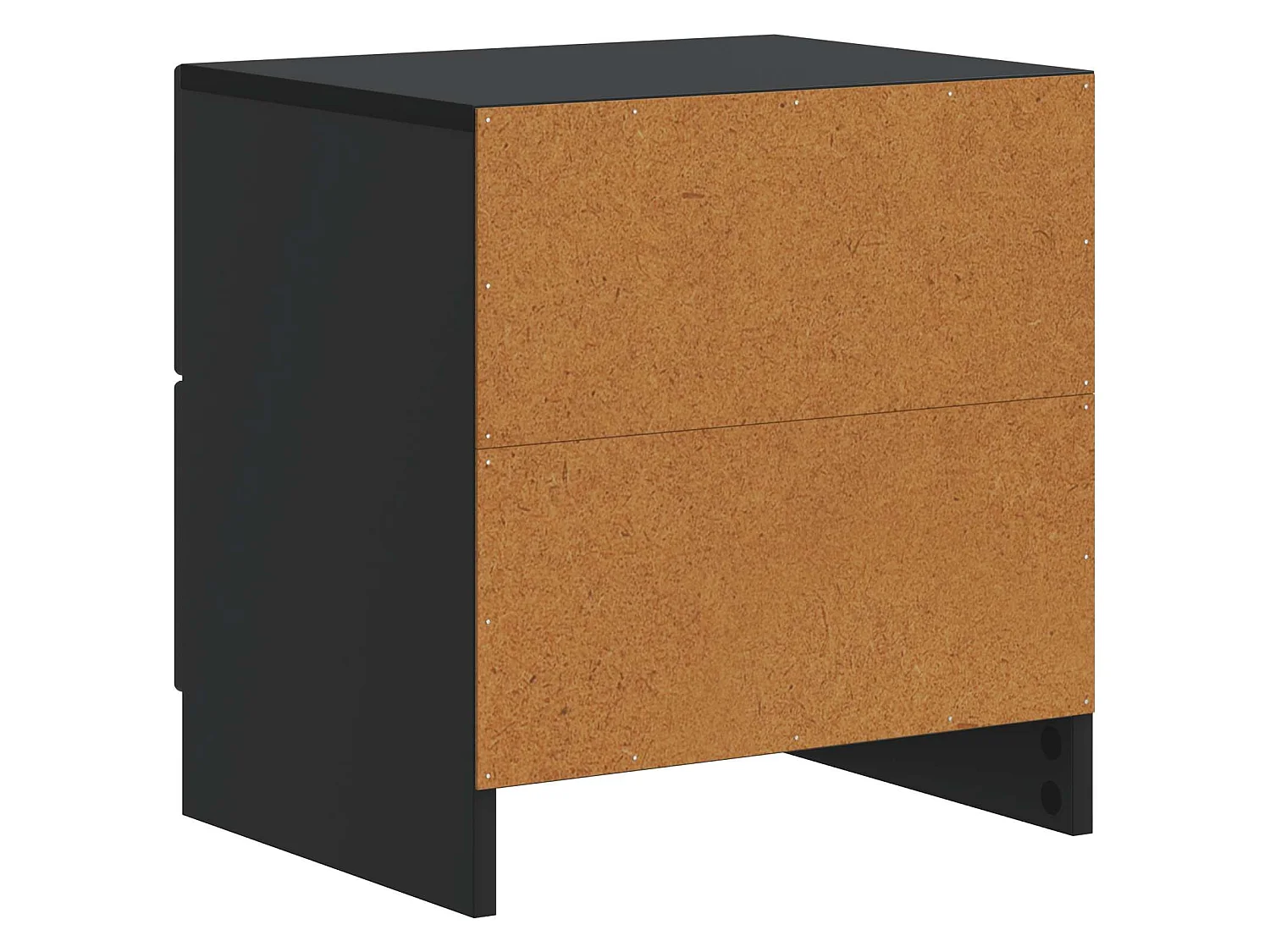 Table de chevet Noir 43 x 34,5 x 44,5 cm Bois d'ingénierie