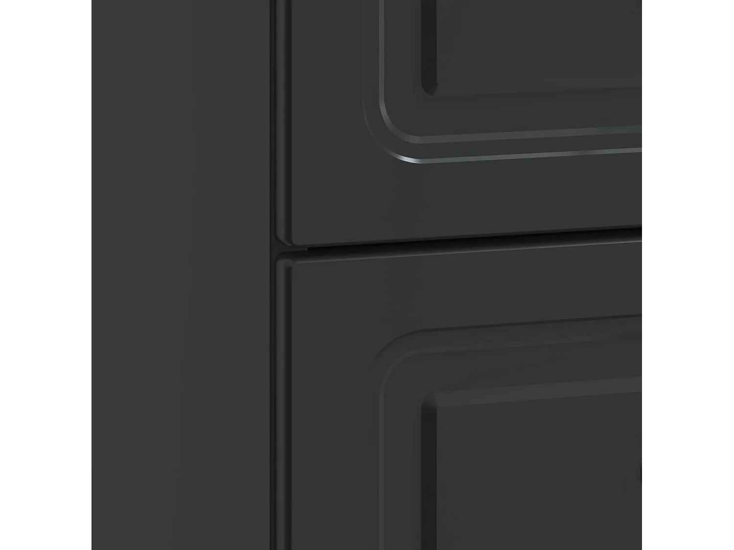 Table de chevet Noir 43 x 34,5 x 44,5 cm Bois d'ingénierie