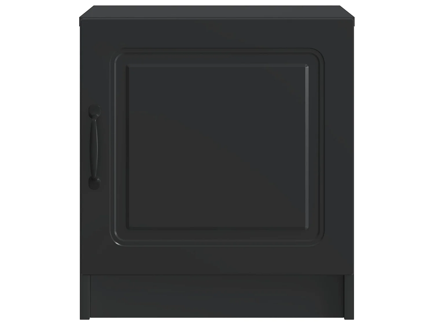 Table de chevet Noir 43 x 34,5 x 47 cm Bois d'ingénierie