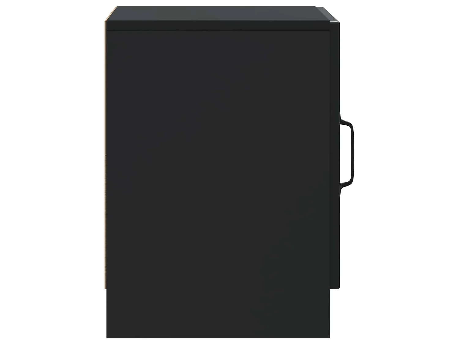 Table de chevet Noir 43 x 34,5 x 47 cm Bois d'ingénierie