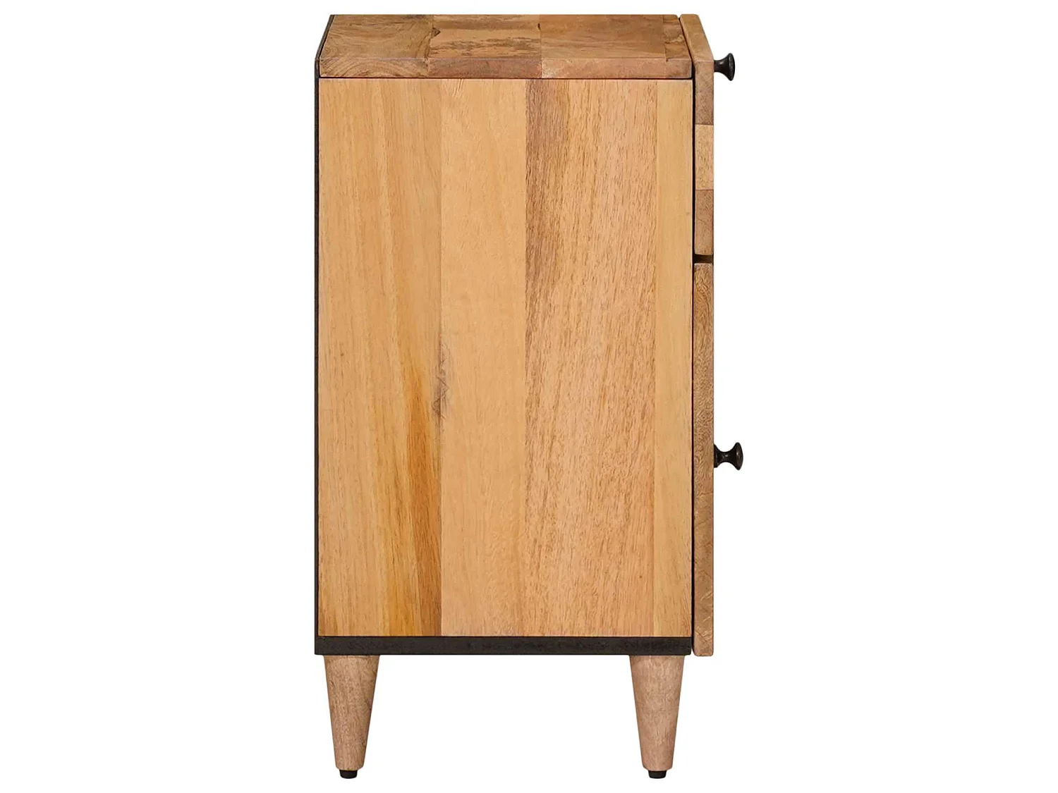 Armario de Noche Natural 50 x 33 x 60 cm Madera de mango maciza