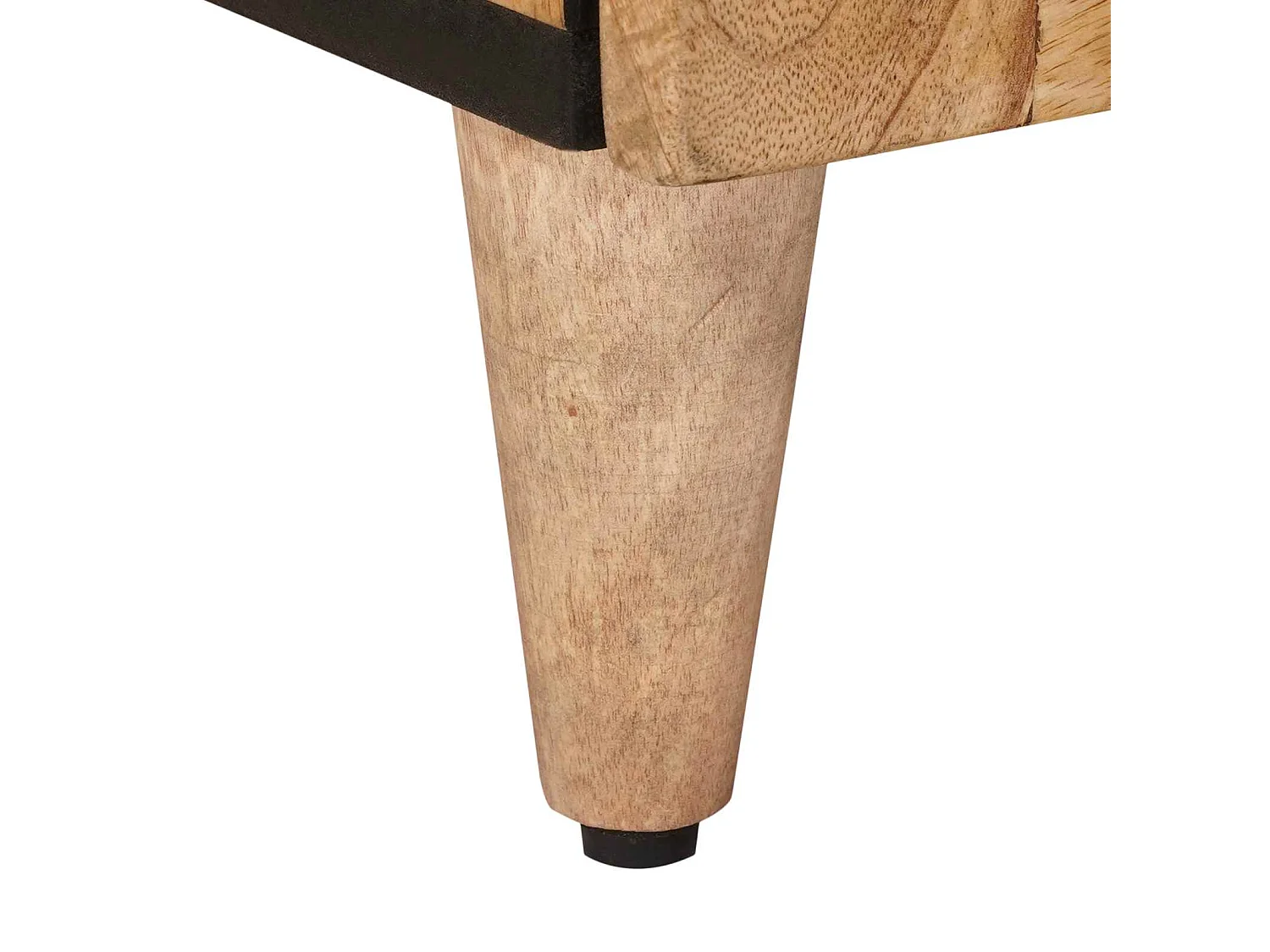 Armario de Noche Natural 50 x 33 x 60 cm Madera de mango maciza