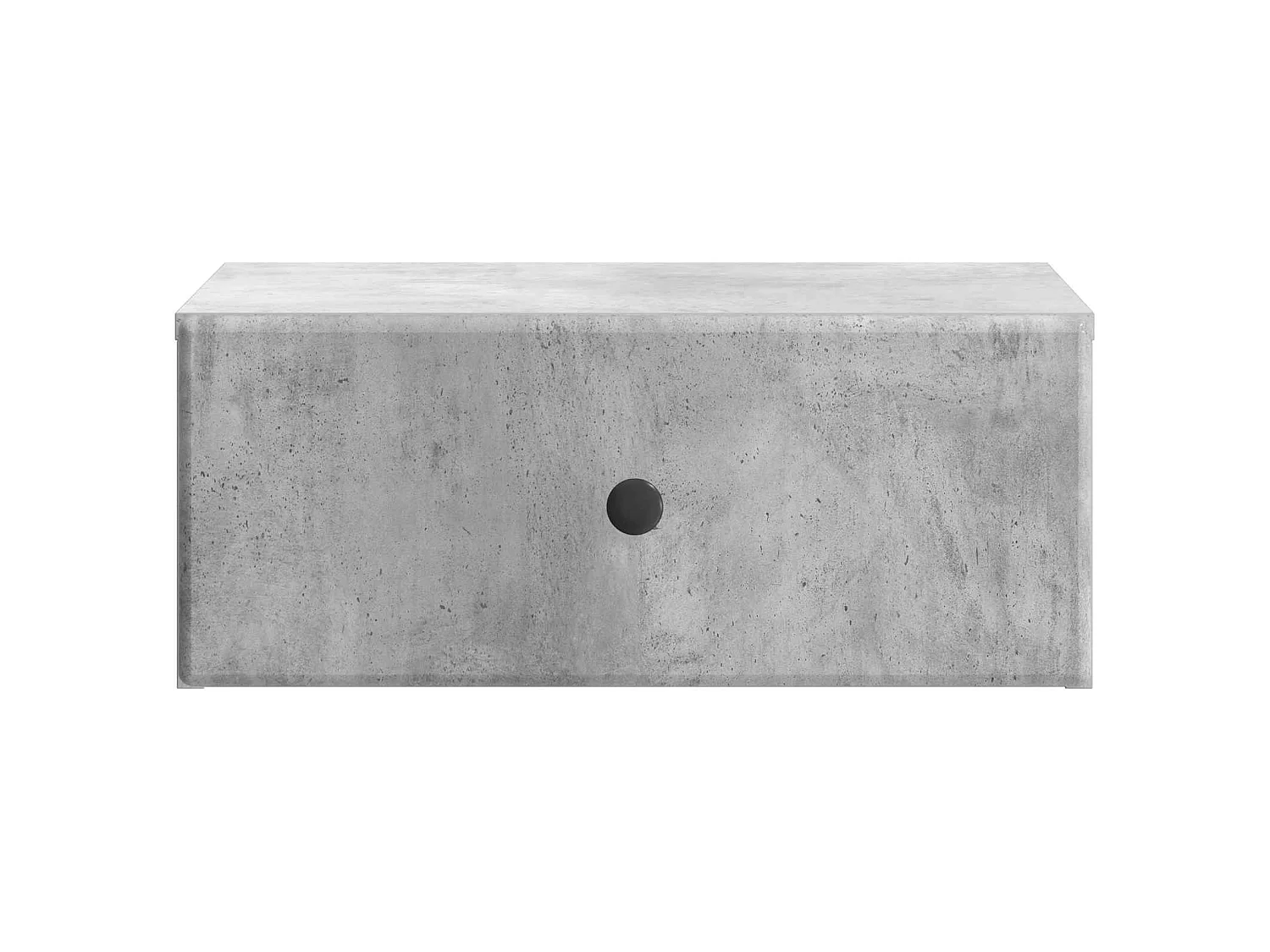 Table de chevet mural Gris béton 49 x 34,5 x 20 cm