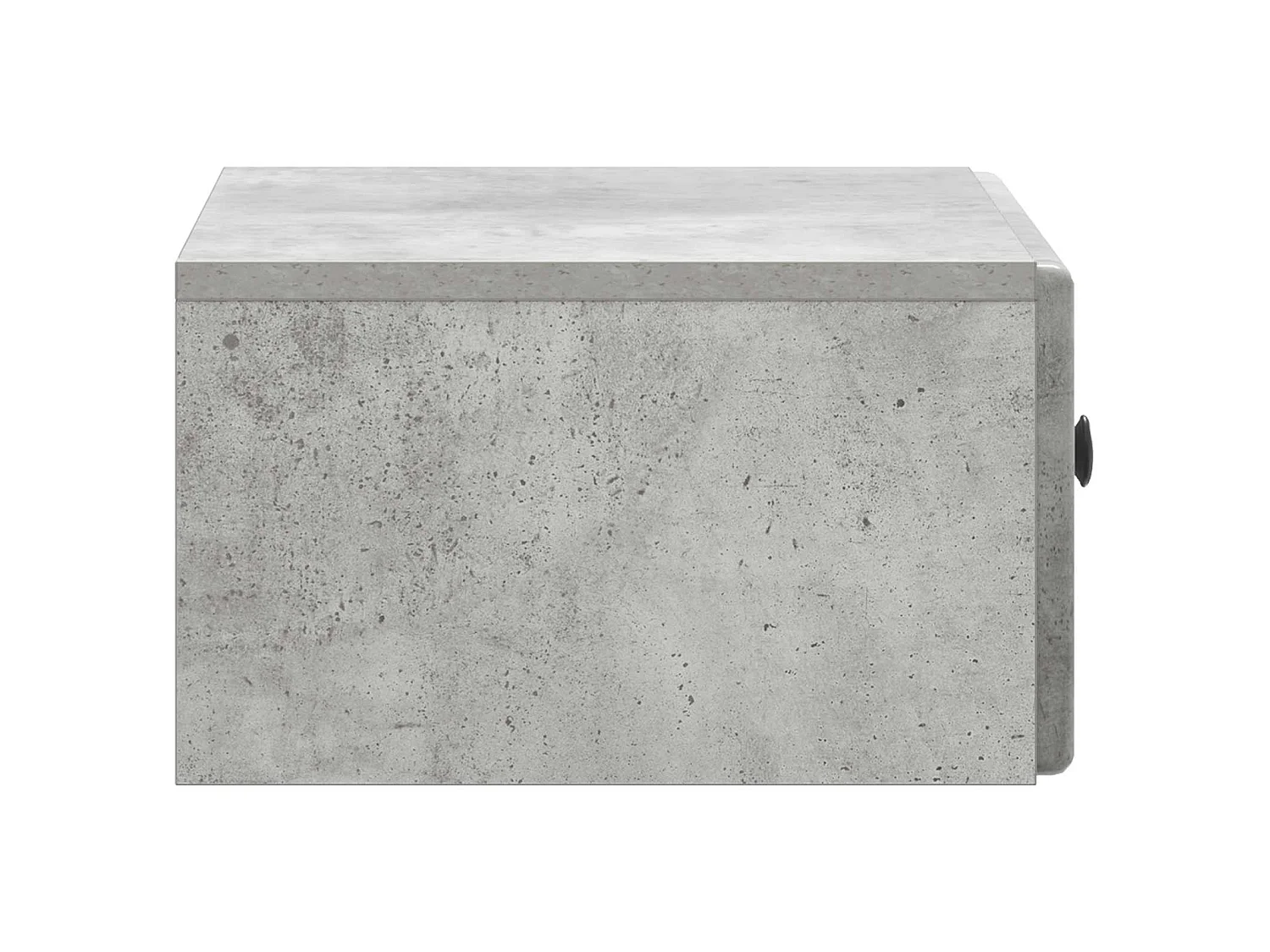 Table de chevet mural Gris béton 49 x 34,5 x 20 cm