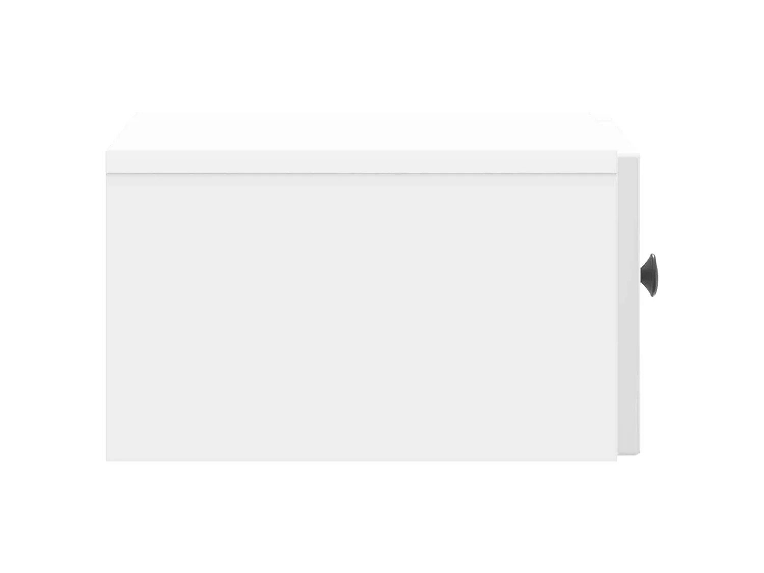 Table de chevet mural Blanc brillant 33 x 34,5 x 20 cm
