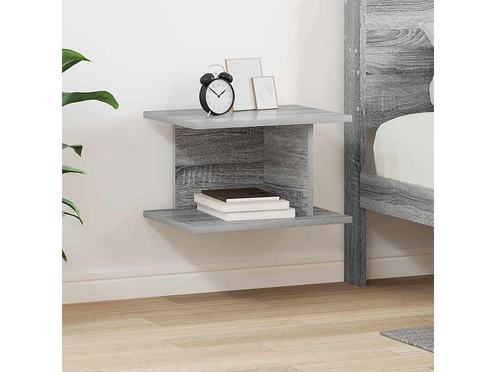 Table de chevet Gris Sonoma 40 x 30 x 25 cm Bois d'ingénierie