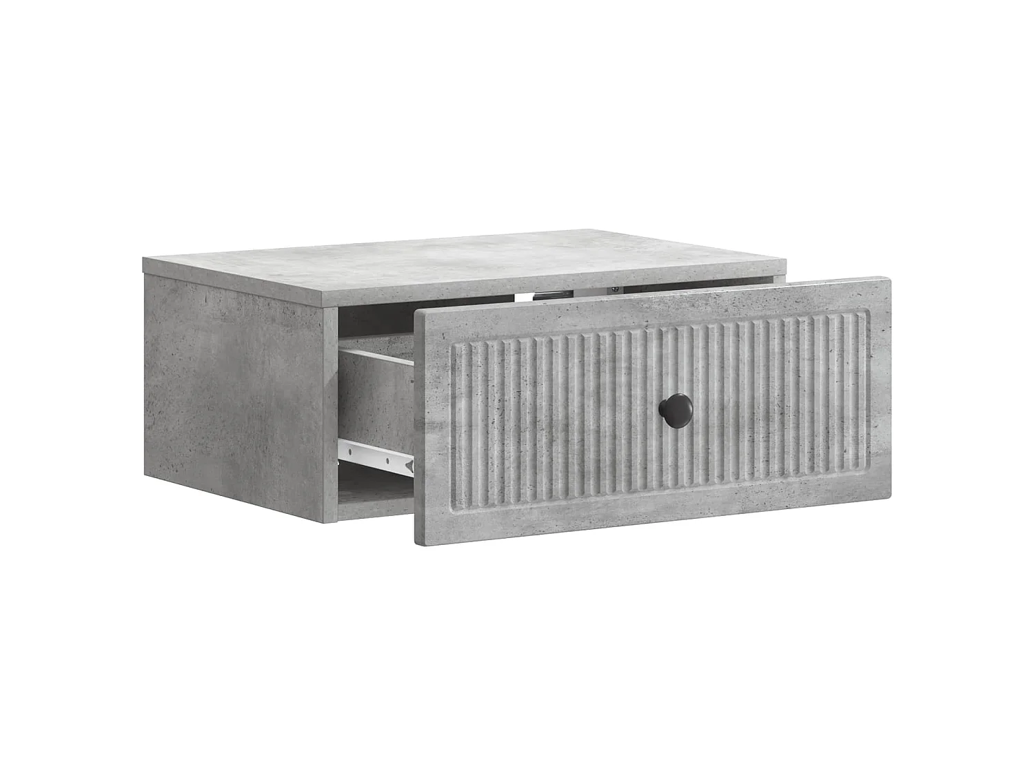 Table de chevet avec tiroir Gris béton 49 x 34,5 x 20 cm