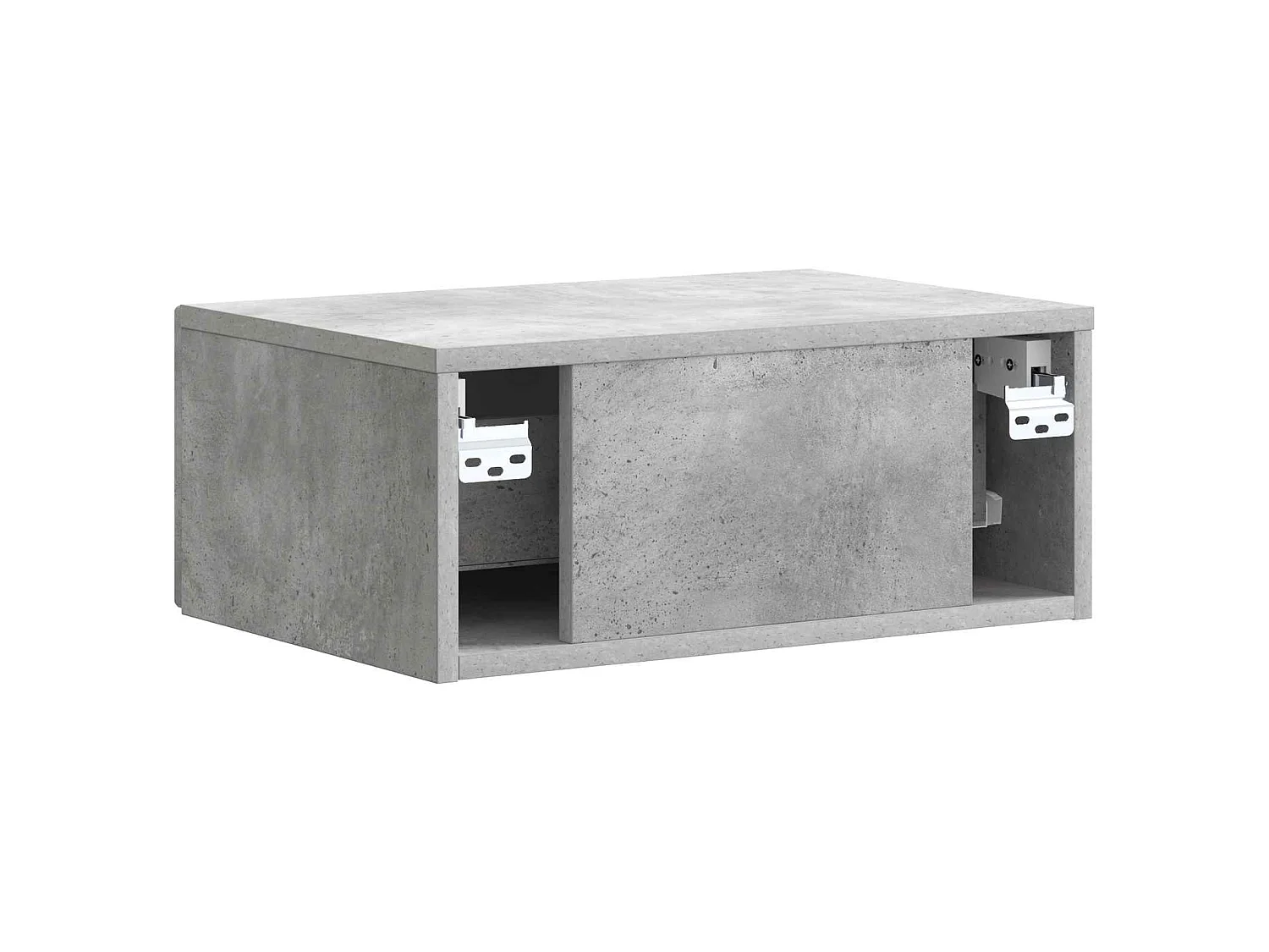 Table de chevet avec tiroir Gris béton 49 x 34,5 x 20 cm