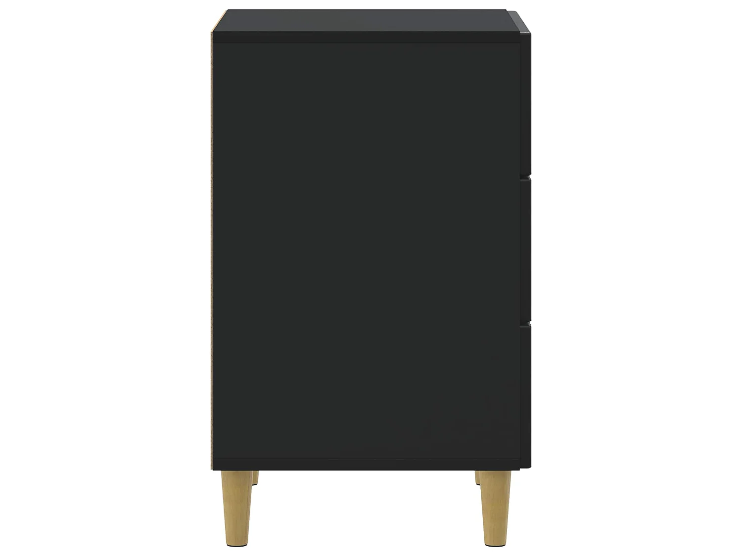 Table de chevet Noir 43 x 41 x 66,5 cm Bois d'ingénierie