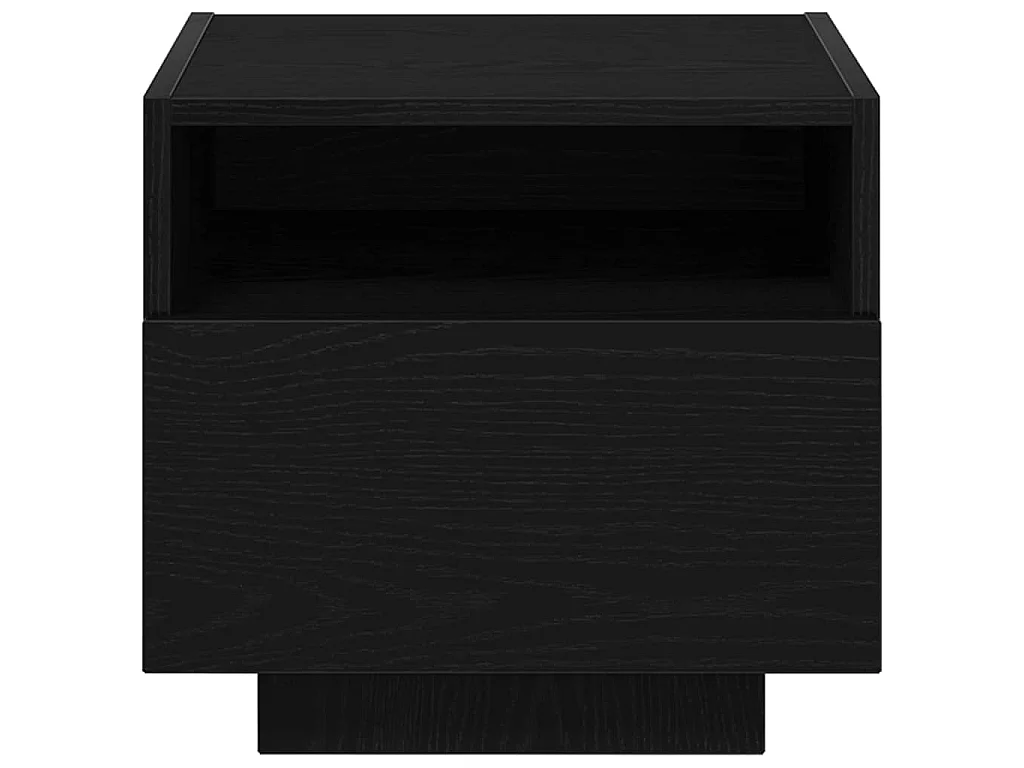 Table de chevet Chêne noir 40 x 39 x 37 cm Bois d'ingénierie