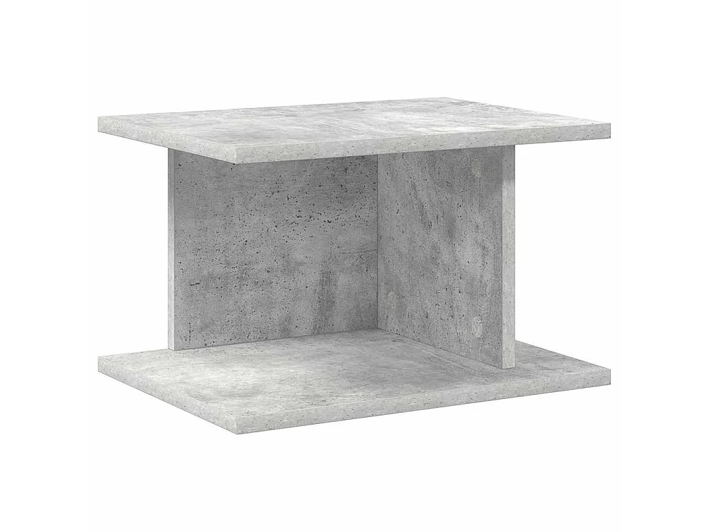 Mesita de Noche 2 piezas Gris Concreto 40 x 30 x 25 cm