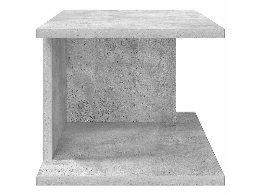 Mesita de Noche 2 piezas Gris Concreto 40 x 30 x 25 cm