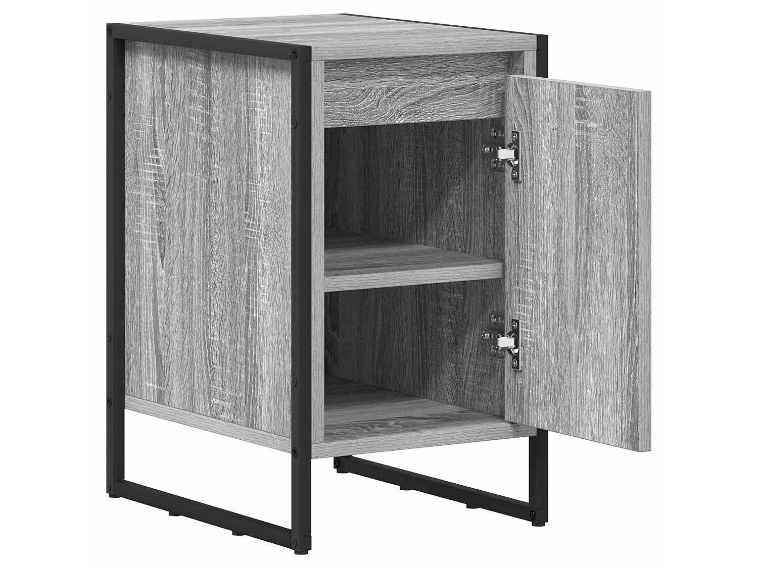 Mesa de Noche Gris Sonoma 39,5 x 30 x 50 cm