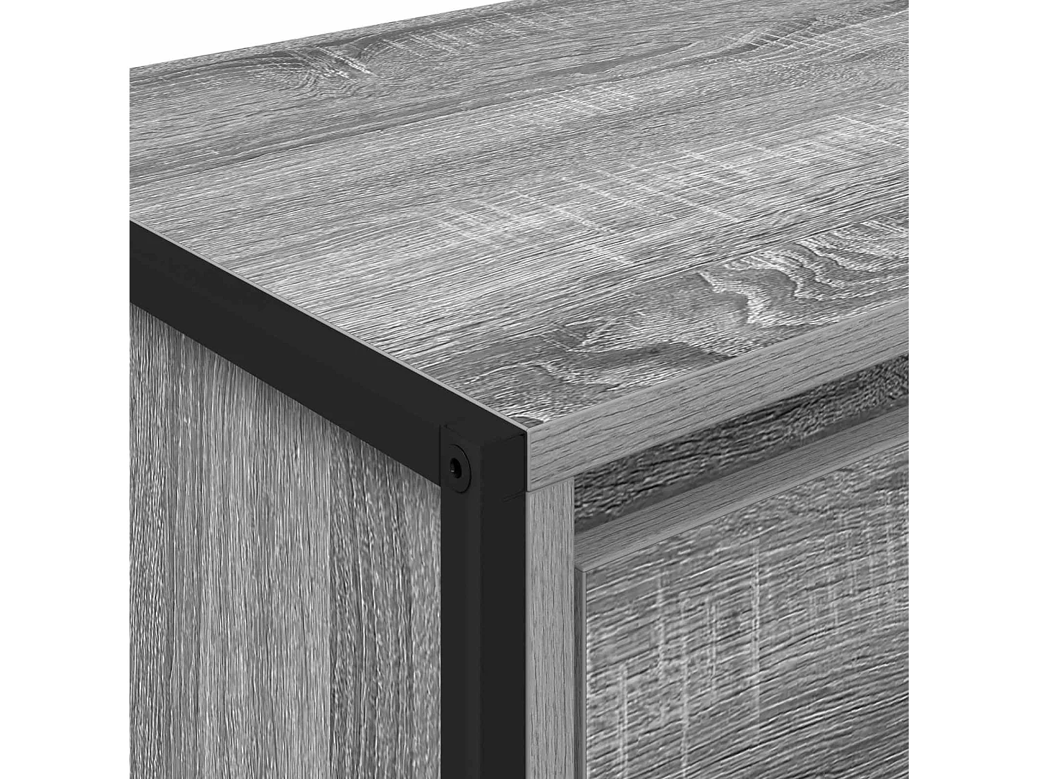 Mesa de Noche Gris Sonoma 39,5 x 30 x 50 cm